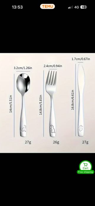 Talheres novos kit com 6 peças