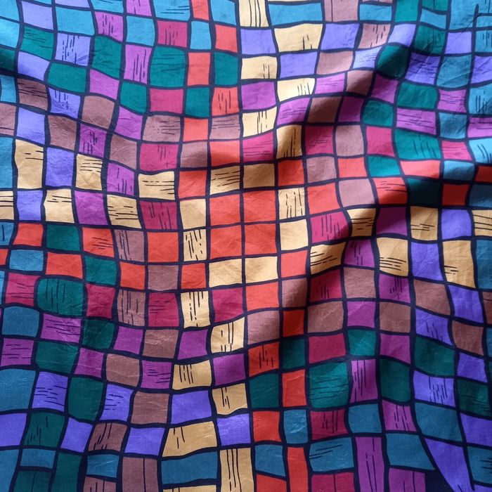 Apaszka, jedwab, Ashley Brook, vintage.