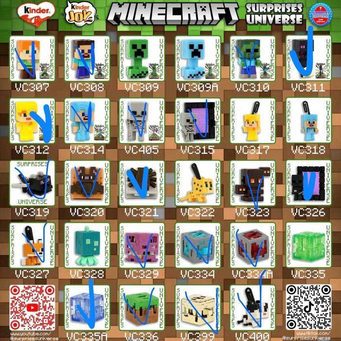 minecraft kinder joy