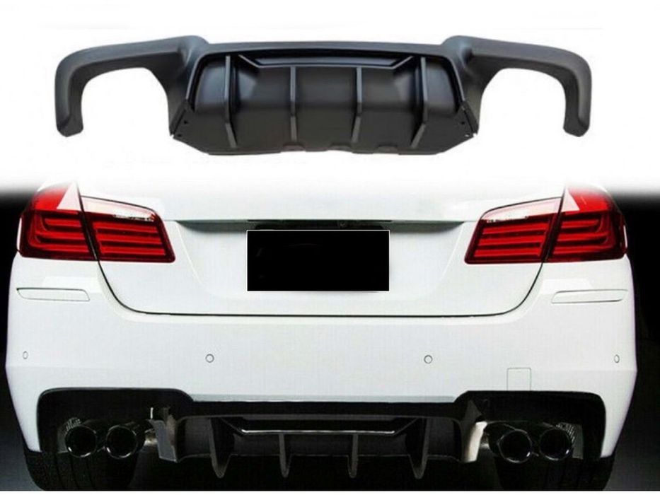 BMW 5 серія F-10/11/07 2010-2016 Задній дифузор DPT чорний глянець