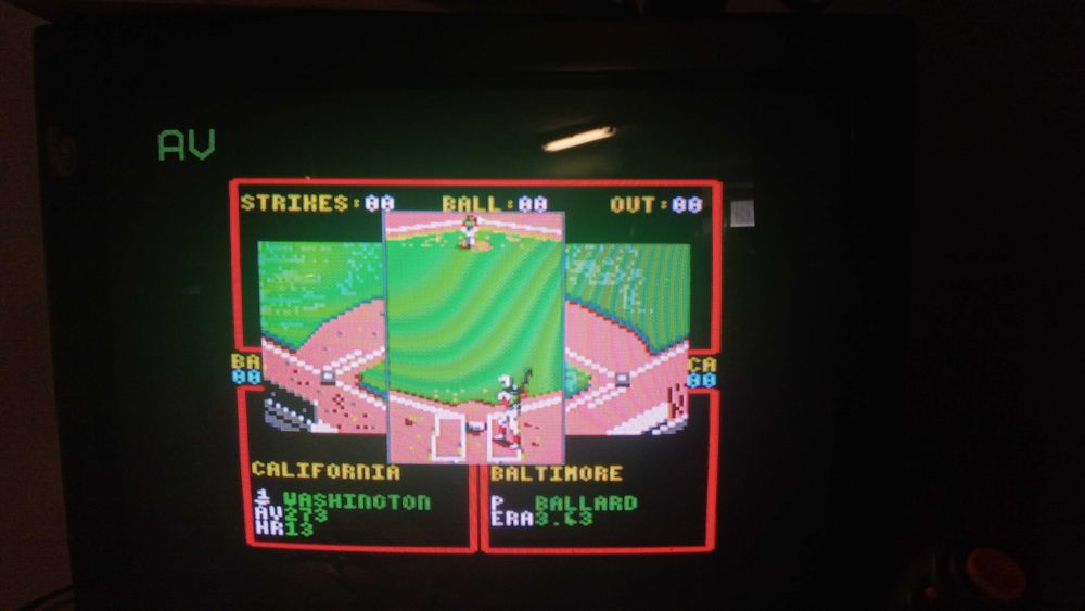 gra na Amstrada cpc 464 "RBI Baseball"