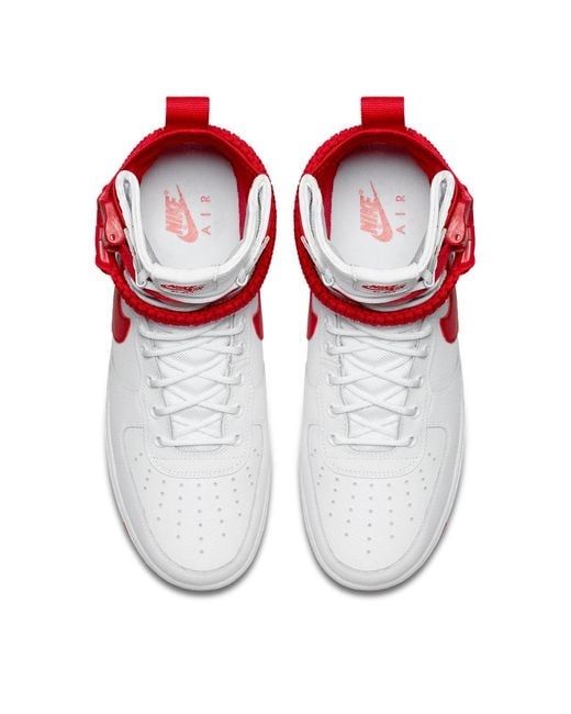 Nike SF Air Force 1 High у кольорі "White University Red"