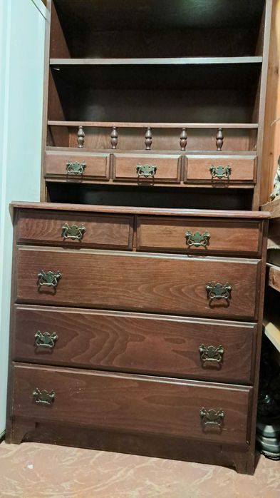 Bonanza segment pojedynczy, meble drewniane prl