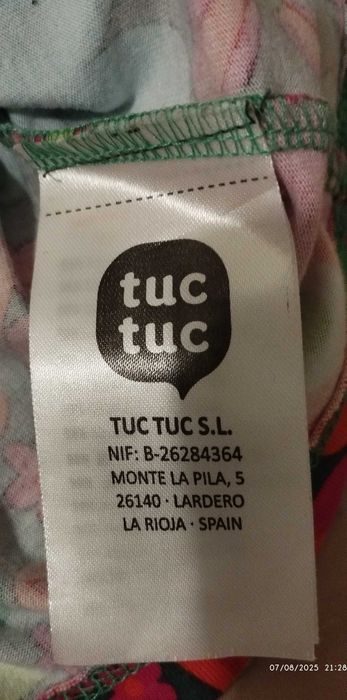 Vestido primavera/outono TUC TUC 12 mêses