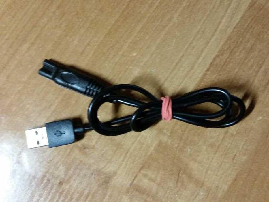 USB кабель зарядка триммера / бритвы (2 pin) 6мм между контактами