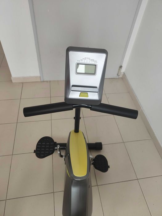 Bicicleta estática magnética reclinada com medição pulso