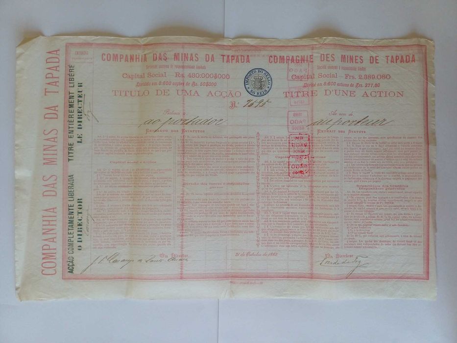 LOTE DE AÇÕES E LETRAS DE CÂMBIO ANTIGAS (1880–1960) — 15 documentos
