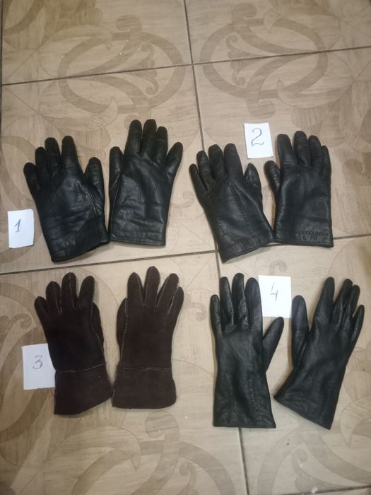 Перчатки -жен и муж.Кожа.
