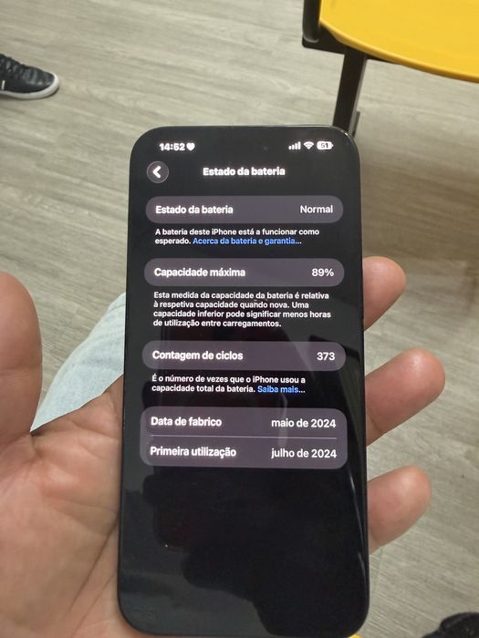 Iphone  15 pro max 256 bateria 89% tudo original