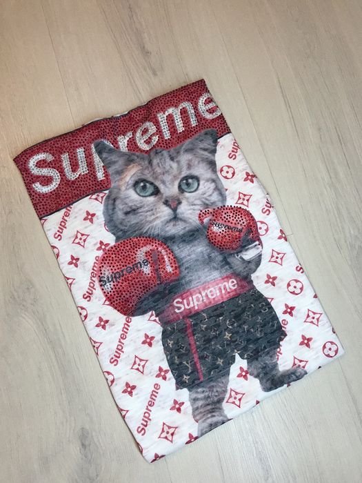 Жіноча футболка Supreme, женская футболка Louis Vuitton