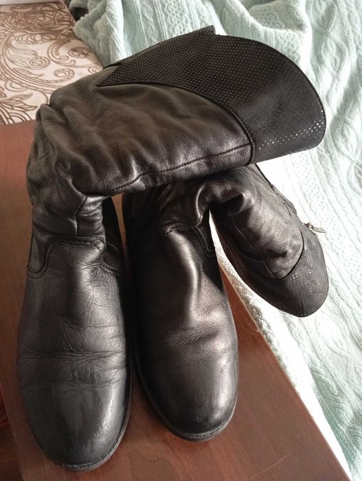 Сапожки ,чобітки зимові р.38 шкіряні
