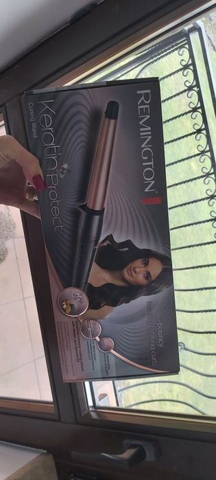 Nowa lokówka stożkowa remington 210° keratin protect curling wand