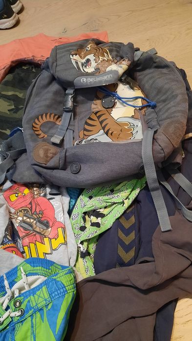 Cała wielka Ikea torba markowych ubrań r.134, chłopiec, Lauren,Gap,