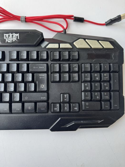 Компʼютерна дротова клавіатура Defender Doom Keeper GK-100DL