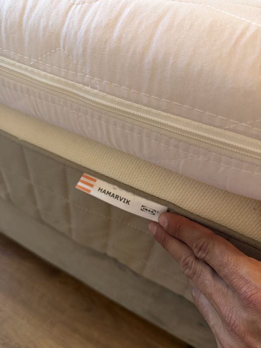 Vendo cama 160x200 com colchao ikea e sobre colchao