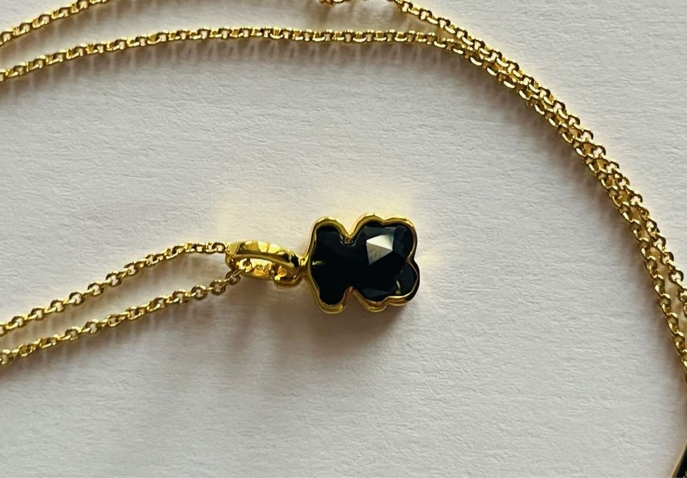 Nowy naszyjnik tous srebrny miś 1cm