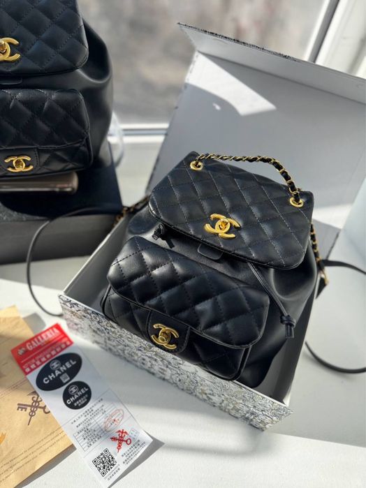 Рюкзак Chanel шанель жіночий шкіряний стильний сумуа