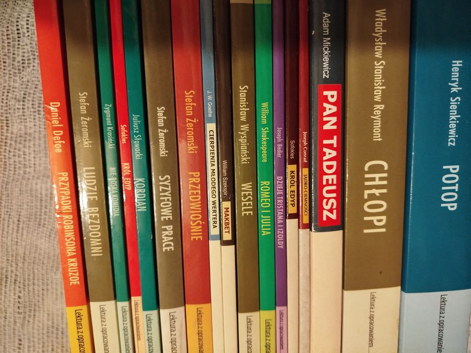 Książki lektury szkolne