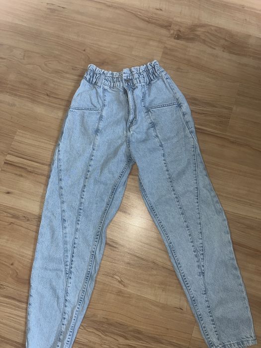 Spodnie baggy w kolorze niebieskim