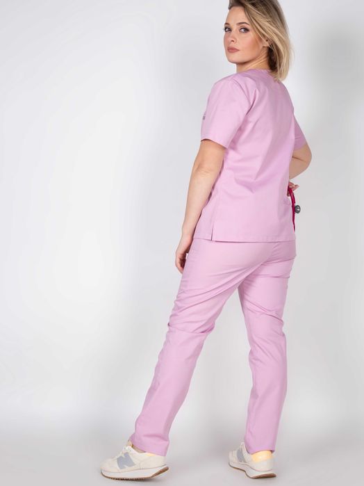 Wyprzedaż. Rozm M. Niebieski Komplet Scrubs. Spodnie i bluza medyczna.