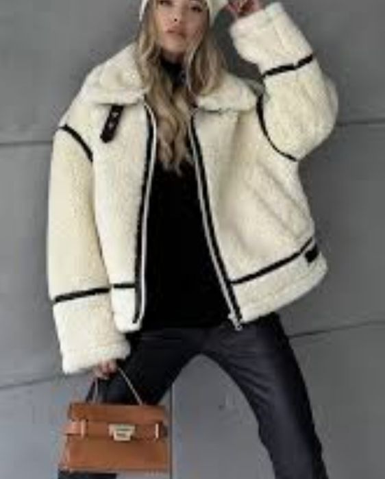 Дубленка тэдди.Авиатор.