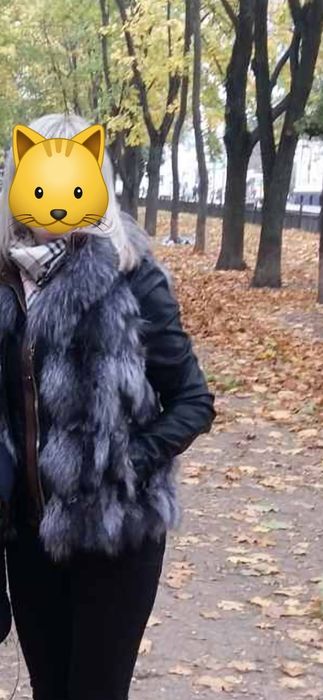 Жилетка с чернобурки
