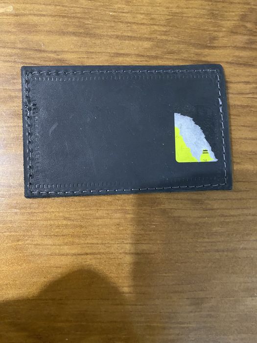 Carteira para cartão de crédito em pele genuína