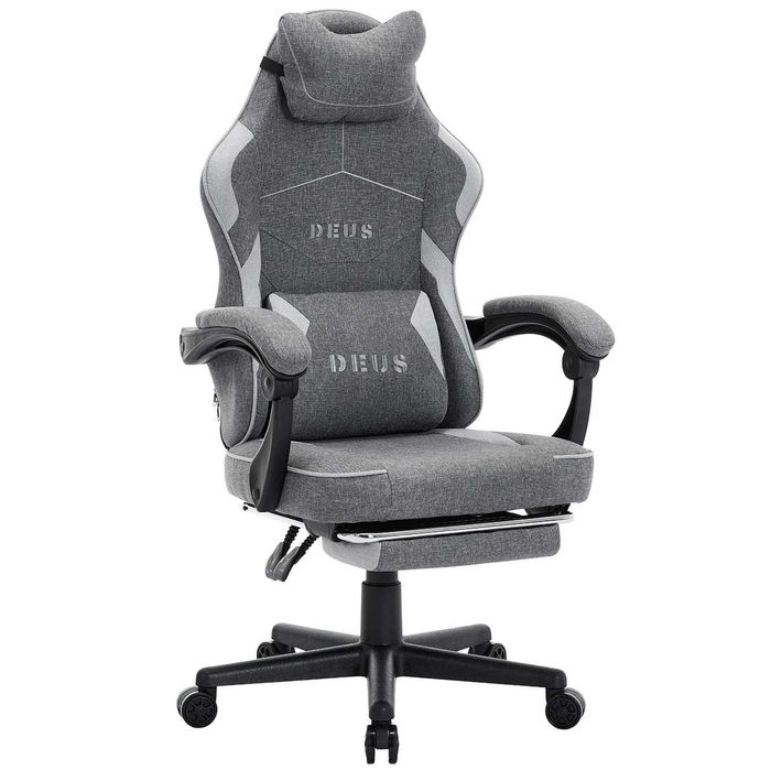 Fotel gamingowy DEUS EDGE Dark Gray Materiał - Wysoka jakość!