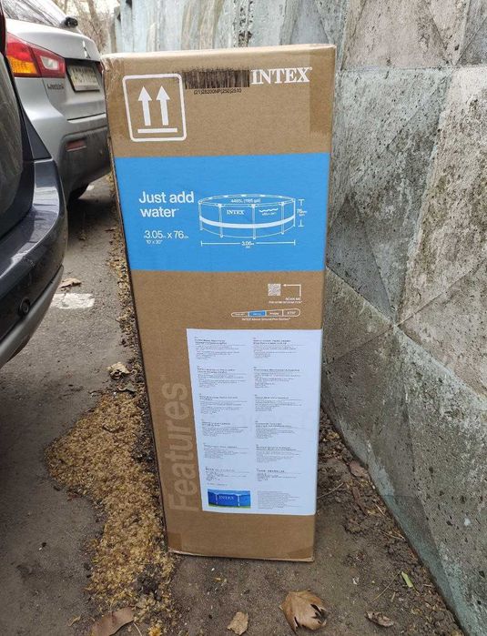 Каркасний басейн інтекс новий 305 * 76 см / Розпродаж / Бассейн каркасный /  Скидка весенняя