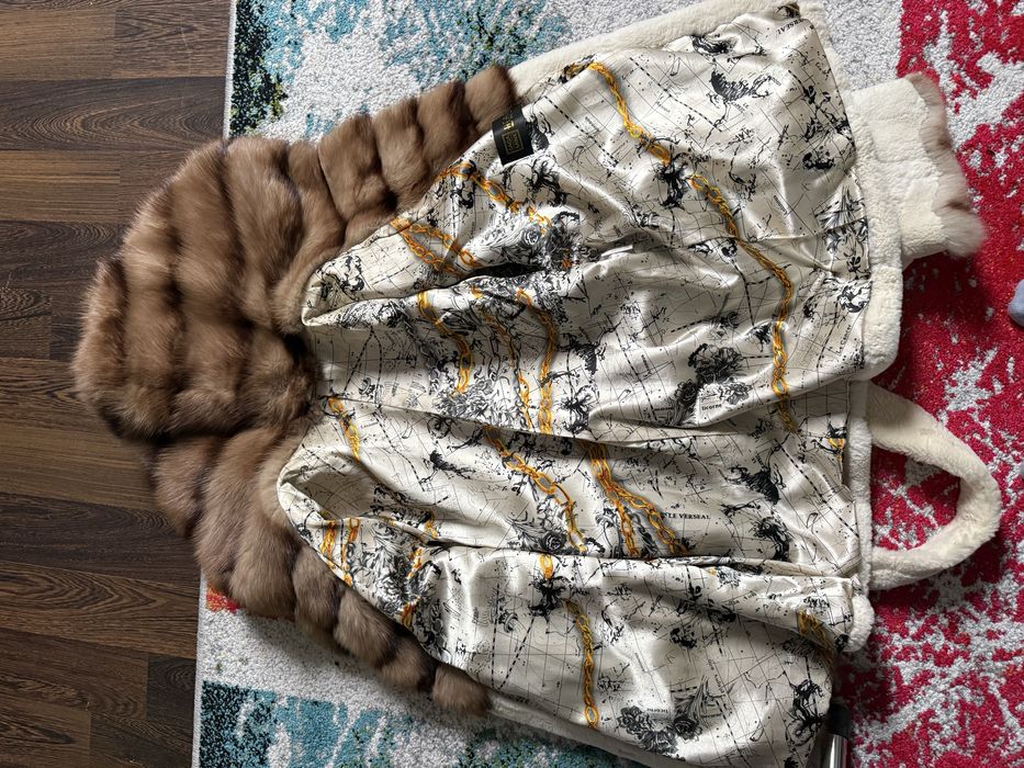 Норкова дизайнерська шуба S Італія