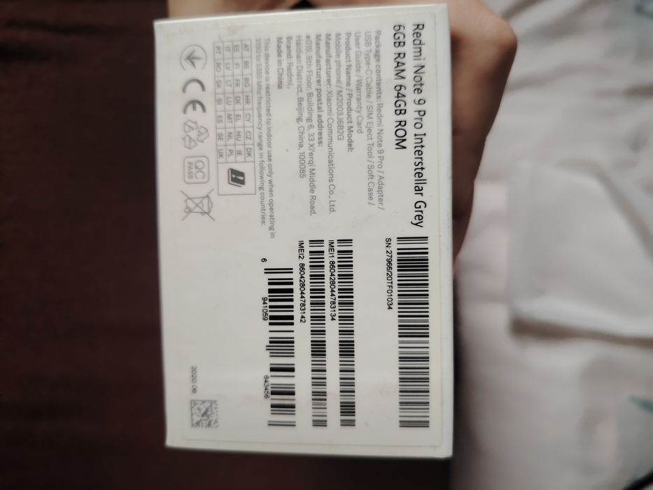 Xiaomi Redmi note 9 pro