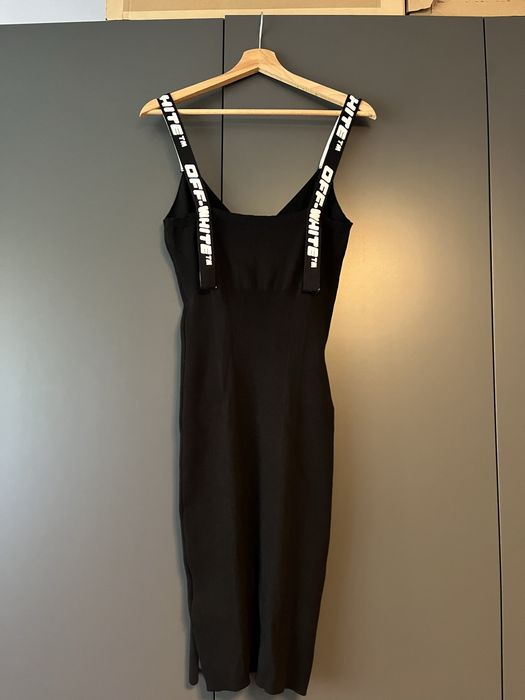 Off-White czarna sukienka bodycon nowa L