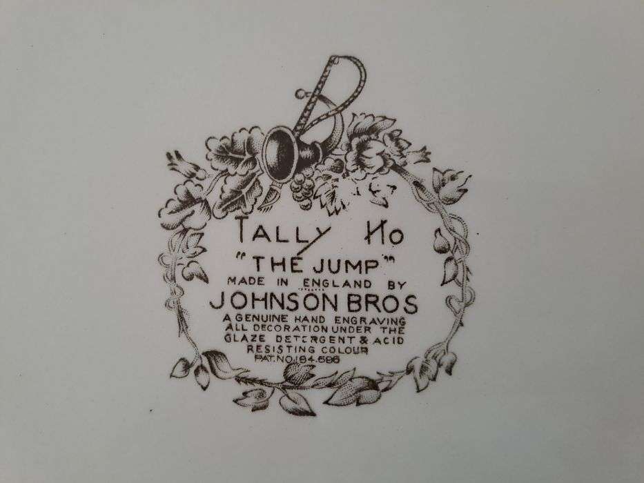 Serviço Johnson Bros “Tally Ho” completo – 3 padrões