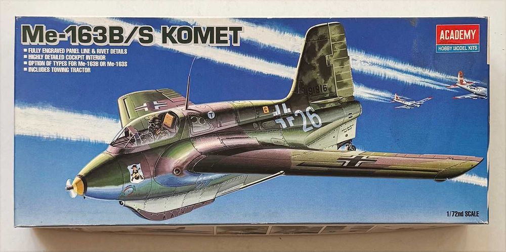 Academy_Me-163B/S Komet. ESc.1:72. Completo e como novo.