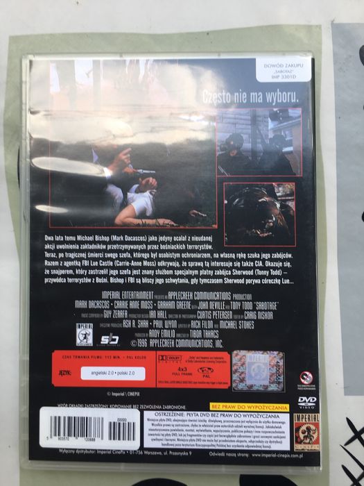 Film DVD Sabotage film akcji