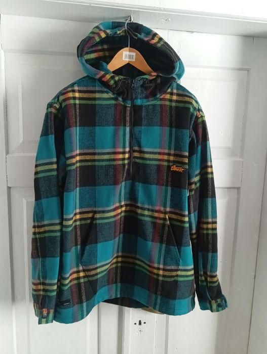 bluza z kapturem w kratę marki Pull&Bear z linii STWD r. XL