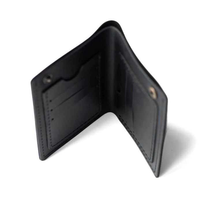 Шкіряне портмоне гаманець із натуральної шкіри БРУТТО чорне