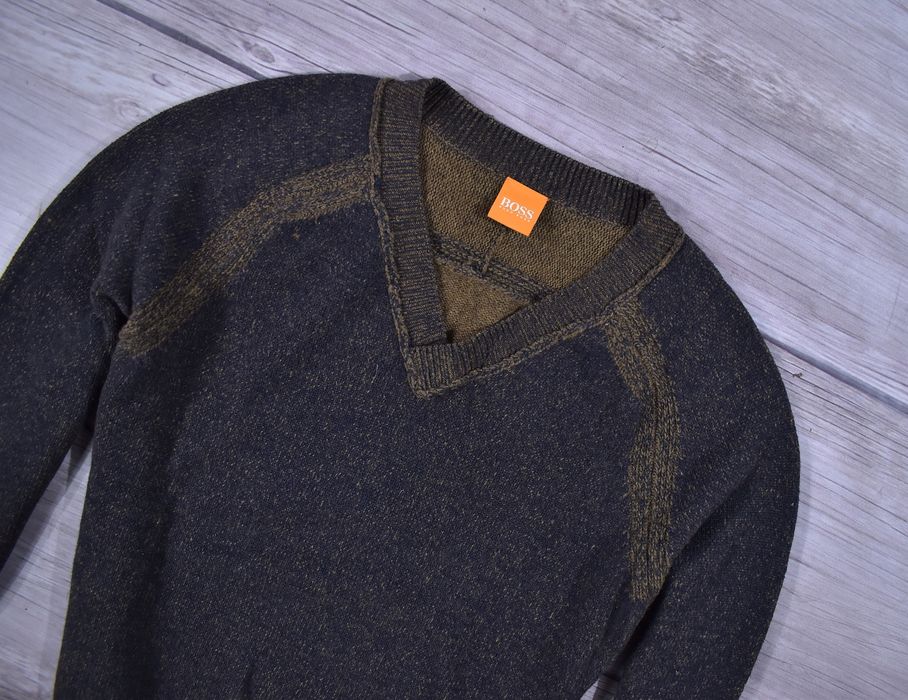 Hugo Boss Sweter Męski V Neck Virgin Wool / M