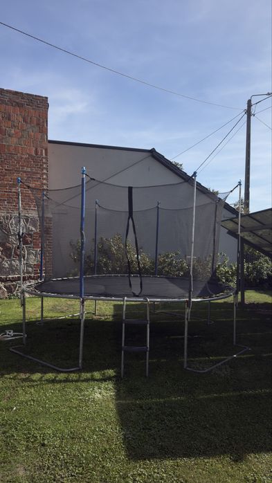 Trampolina duza z drabinka