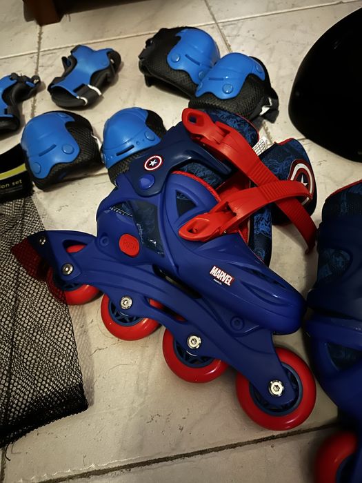 Conjunto patinagem criança Marvel
