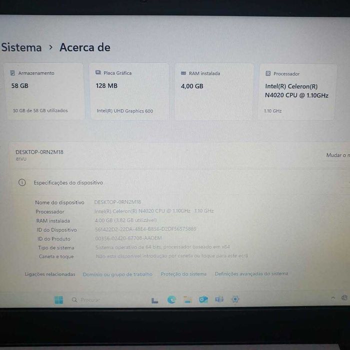 Portátil Lenovo ideapad 1 14IGL05