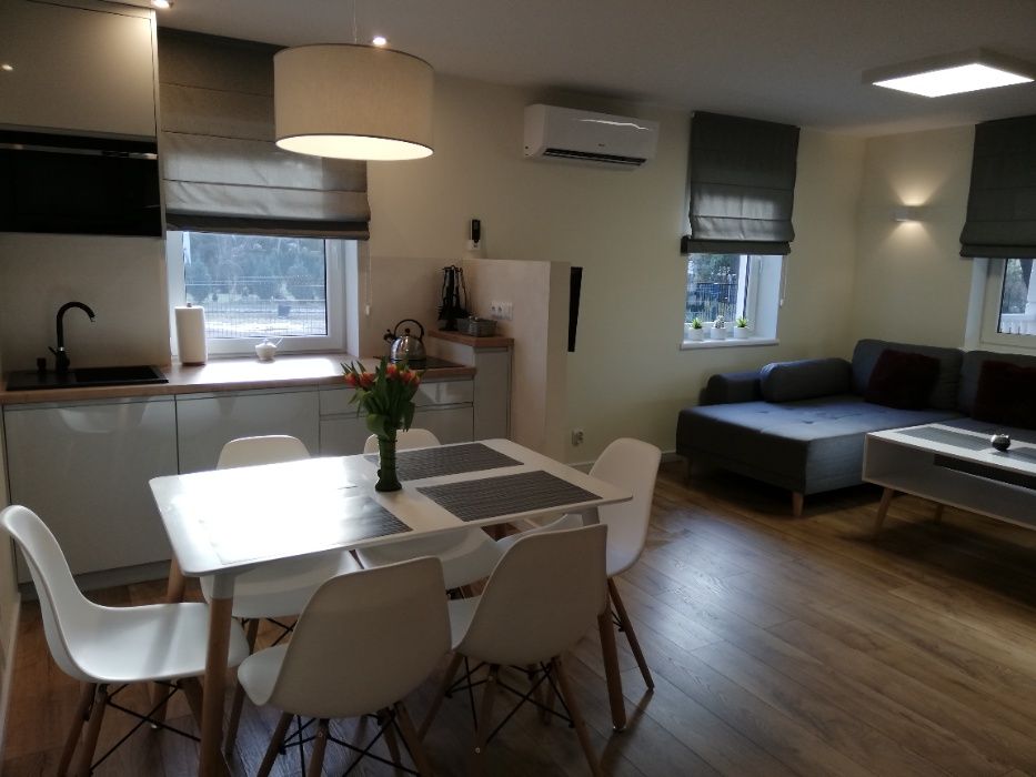 Mazury - apartamenty 4-8 os. jezioro łowisko plaża las