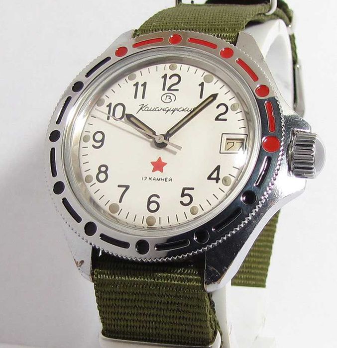 Часы Восток Командирские звезда милитария механика обслужены