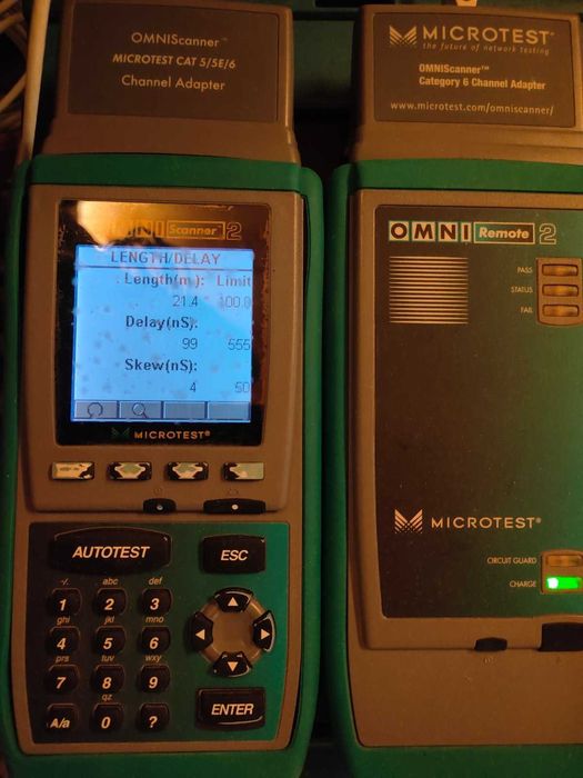 Fluke Microtest Omniscanner 2 – tester kabli Cat5/5e/6