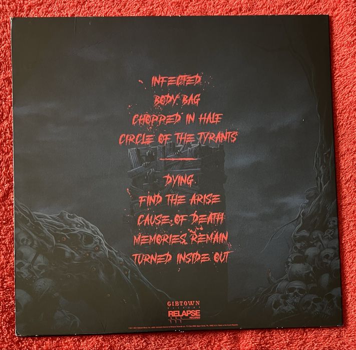 Obituary - Cause of Death - Live Infection LP Blood Red Edition