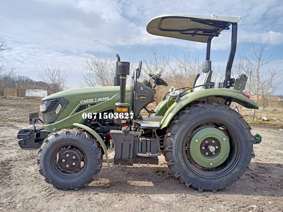 Трактор з козирком Файтер TY-404RD (4+4)х2 ГУР двигун КМ 2-х диск зчепл Безкоштовна доставка