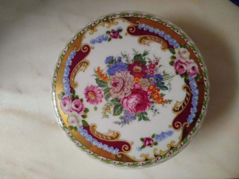 Guarda jóias em porcelana DEPOS pintado á mão