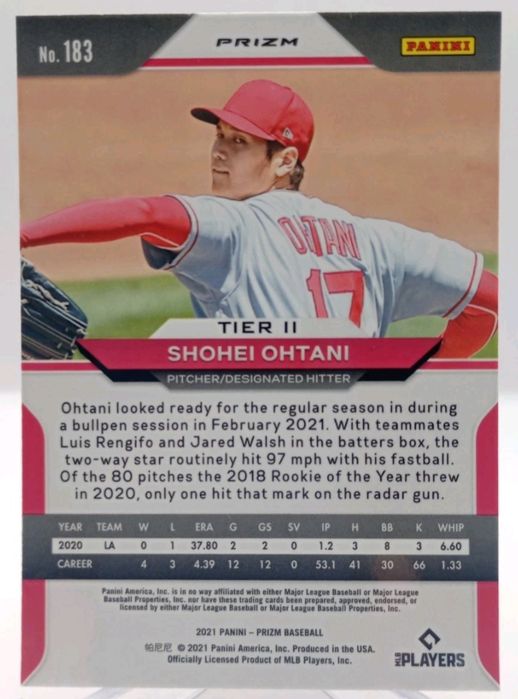 Panini Prizm Red/White/Blue Prizm Shohei Ohtani 2021