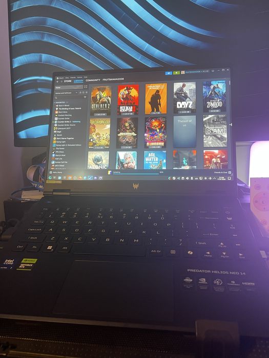 Gamingowy Laptop, Stan idealny + Po serwisie  Predator Helios 14 ,120Hz,RTX4070,Ulta 7,16GB ram ,1tb ssd,