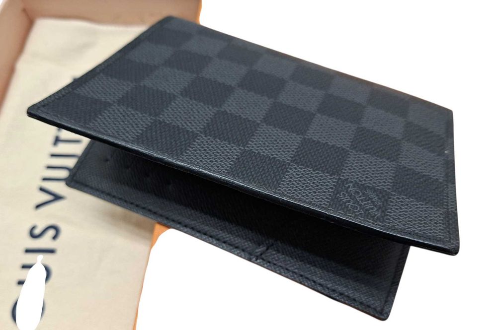 Etui na paszport Louis Vuitton Couverture Passeport | Damier Graphite | Full Set + Paragon
